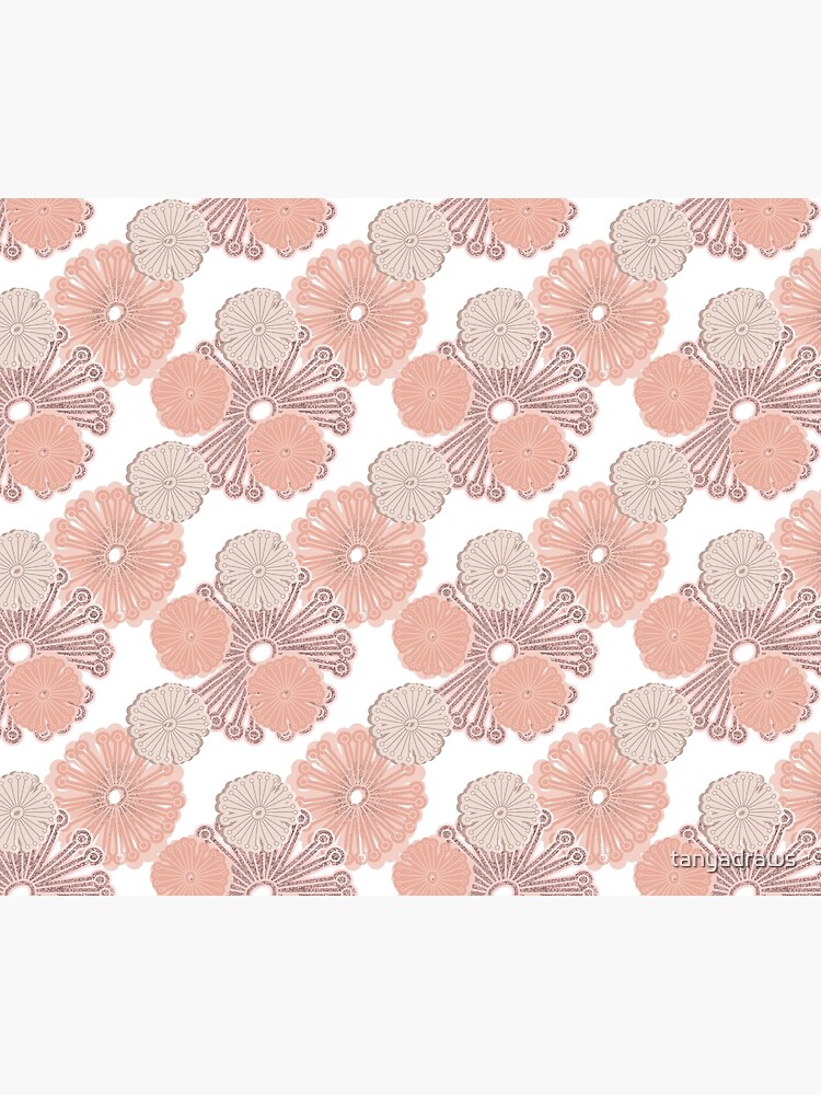 Rose Gold Blumenmuster von tanyadraws