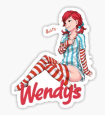 Smug Wendy's Girl Sticker