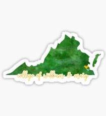 College of William & Mary Sticker