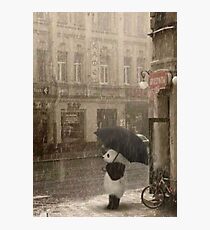 It's raining outside Photographic Print