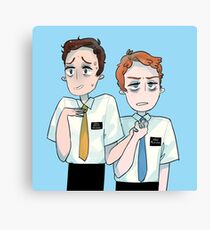 those nervous boys Canvas Print