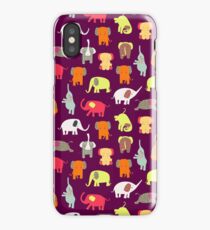 Funny elephants iPhone Case
