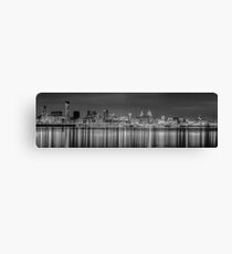 Liverpool skyline at night Canvas Print