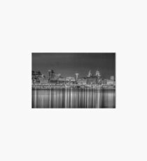Liverpool skyline at night Art Board