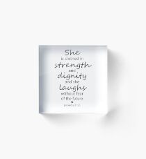 Christian Quote Acrylic Block
