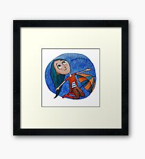 In love with the rain.. Framed Print