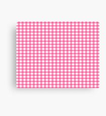 Rosa Karomuster Gingham Leinwanddruck