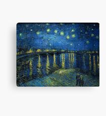 Starry Night Over the Rhône by Vincent van Gogh Canvas Print