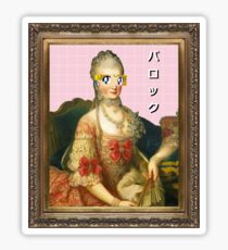 Pegatina VAPORWAVE Rococo Dame