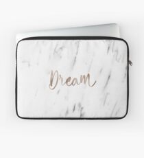 Rose Gold Marmor Traum Laptoptasche