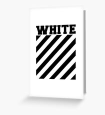 Off-white logo stripes Greeting Card