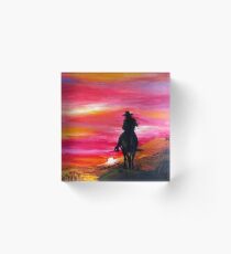 Cowgirl Acrylic Block