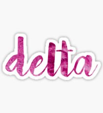 Delta sticker: mix and match sorority series Sticker