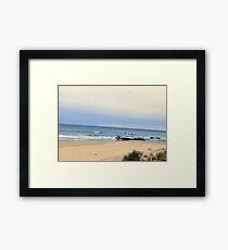 Beach scene Framed Print