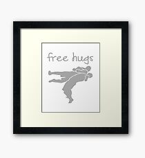 Wrestling - Free Hugs Framed Print