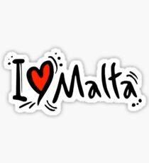 Pegatina Amo a Malta