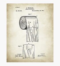 Toilet Paper Patent Photographic Print