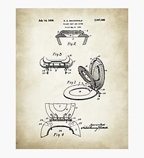 Toilet Seat Patent Poster Photographic Print