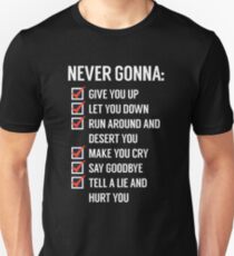Rick Astley - Never gonna give you Up Unisex T-Shirt
