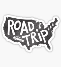 Road Trip USA - blue Sticker