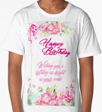 Happy Birthday Long T-Shirt