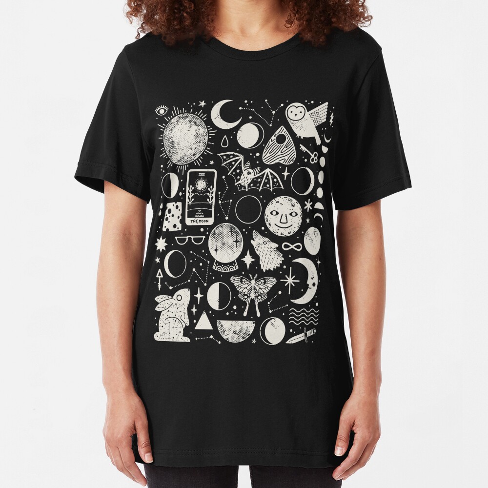Lunar Pattern: Eclipse Slim Fit T-Shirt