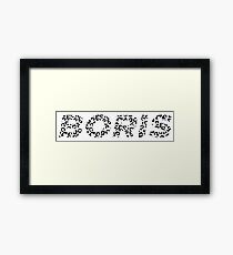 BORIS B O R I S Framed Print