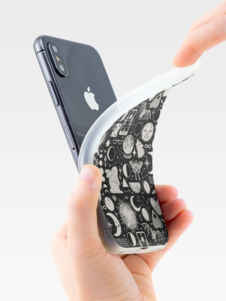Alternate view of Lunar Pattern: Eclipse iPhone Case & Cover