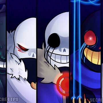 Cross Sans and XPapyrus Underverse Poster by secrettps