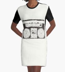Boombox Graphic T-Shirt Dress