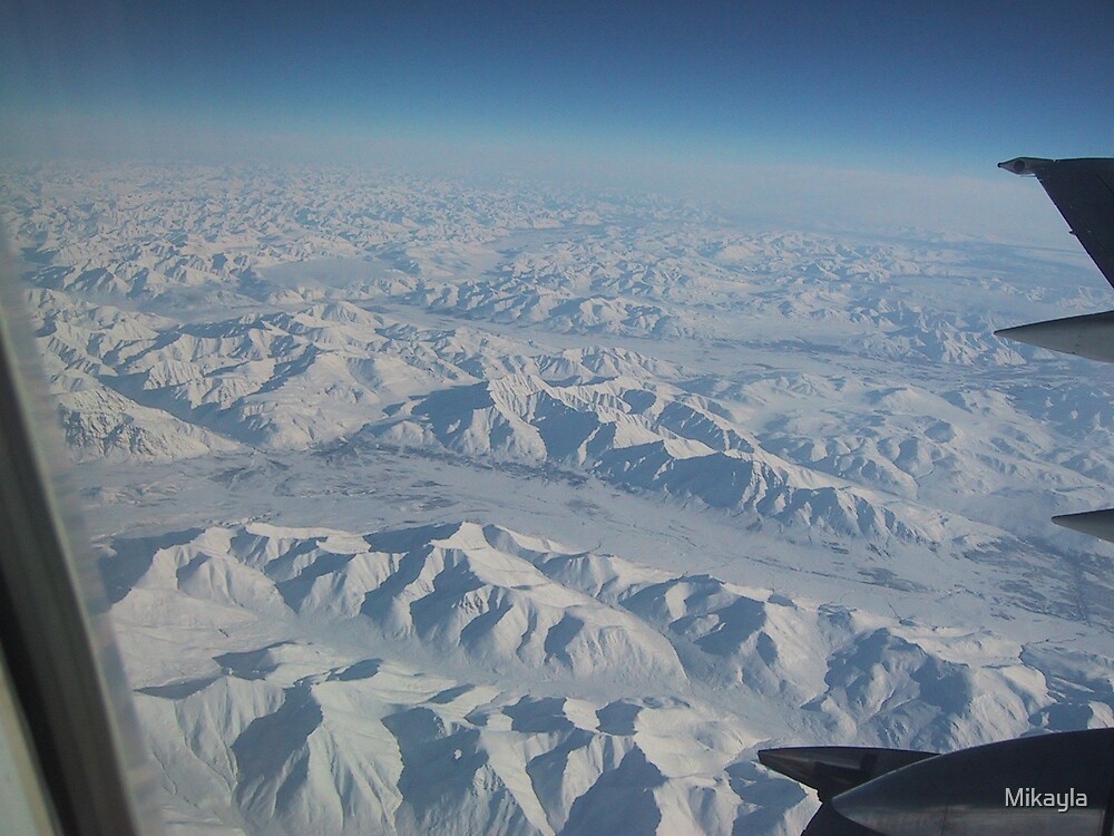 "Flying to Prudhoe Bay, " by Mikayla Redbubble