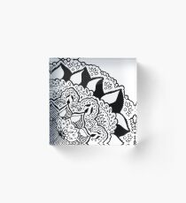 Flower pedals Acrylic Block