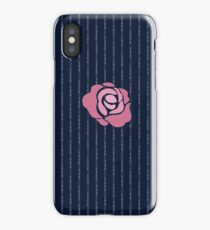 McGregor Mayweather LA Presser - Pink Rose Fuck You Pinstripe iPhone Case/Skin