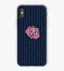 Vinilo o funda para iPhone McGregor Mayweather LA Presser - Pink Rose Fuck You Rayas a rayas
