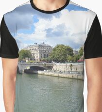 Bridge over the River Seine Graphic T-Shirt
