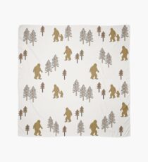 Sasquatch bigfoot pattern forest animal creature mythical beast Scarf