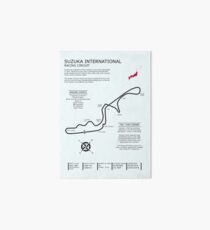 Suzuka International Racing Circuit Art Board