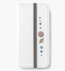 Sonnensystem iPhone Flip-Case/Hülle/Skin