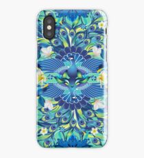 Blue Peacock Love iPhone Case