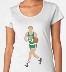 Camiseta premium de cuello ancho Larry Bird
