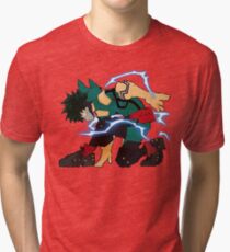 Camiseta de tejido mixto Conjunto listo para la careta completa My Hero Academia Deku Go