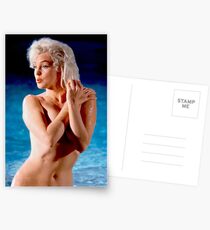 MARILYN MONROE: Vintage am Strand Drucken Postkarten