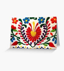Mexikanische Blumen Grußkarte