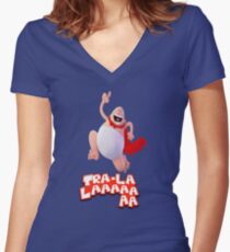 Tra La Laaaaaaa! Women's Fitted V-Neck T-Shirt