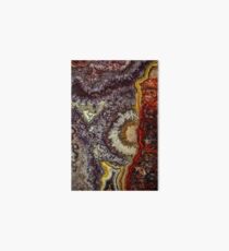Crazy lace agate gemstone texture Art Board