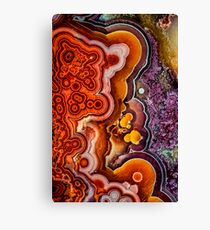 Crazy lace agate gemstone texture Canvas Print