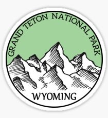 GRAND TETON NATIONAL PARK WYOMING TETONS Sticker