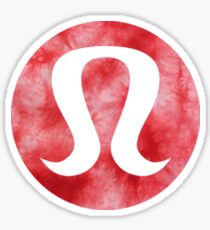 lululemon red tie dye Sticker