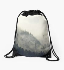 Forest Moon Drawstring Bag