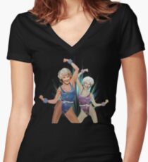 Golden Girls Workout Women's Fitted V-Neck T-Shirt